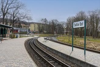 Sellin Ost station of the Ruegen Baederbahn