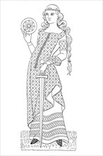 Virgin's traditional costume c. 1280