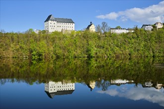Burgk Castle on the River Saale