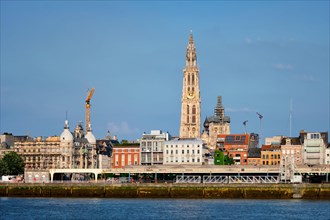 View of Antwerp over the River Scheldt