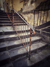 Old stair railing in town