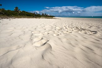Beach sand of Caribbean Sea