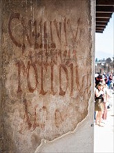 Roman inscription on a house wall