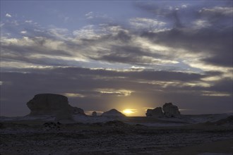 Sunrise in the White Desert