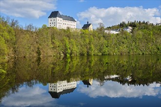 Burgk Castle on the River Saale