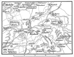 Plan of the Battle of Rossbach near Reichardtswerben in the Electorate of Saxony