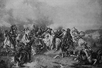 Gustav Adolfs death at the Battle of Luetzen