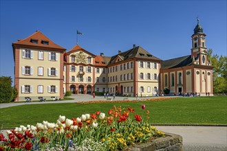 Palace facade with St. Mary's Church