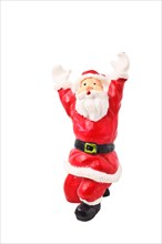 Santa Clause figurine isolated on white