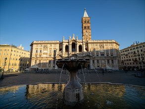 Fountain in the Piazza Santa Maria Maggiore