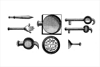 Sacrificial utensils of the Brahmins