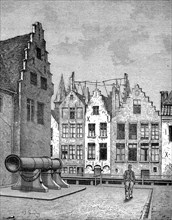 Giant medieval gun from Ghent in Belgium
