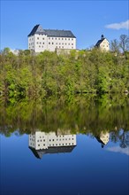 Burgk Castle on the River Saale