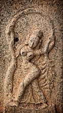 Bas reliefs in Hindue temple Brihadishwarar Temple Thanjavur