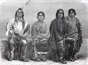 Men and Women of the Sioux Indian Tribe