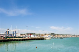 Shipyard and port of Civitanova on the Adriatic coast