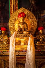 Buddha Sakyamuni statue in Lamayuru Gompa
