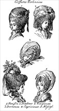 Berlin traditional costumes and hairstyles of the 18th century