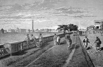 The Esplanade of Calcutta in 1880