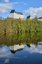 Burgk Castle on the River Saale
