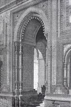 Ruins Aladdin Gate of the Quwwat-ul-Islam Mosque in 1880