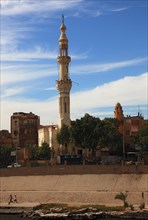 The Minaret of the Mosque of Esna on the Nile