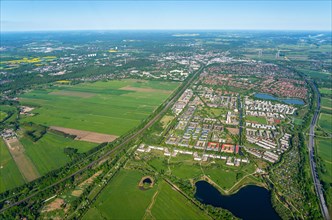 Aerial view Bergedorf new development