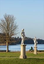 Statues and figures in the park of Rheinsberg Castle