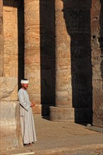 Temple guard at Kom Ombo Temple on the Nile