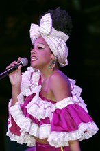 Singer at the Tropicana open-air nightclub in the suburb of Marianao