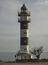 The lighthouse at Cabo San Agustin near Ortigueira on the Spanish north coast at the Bay of Biscay. Cabo San Agustin