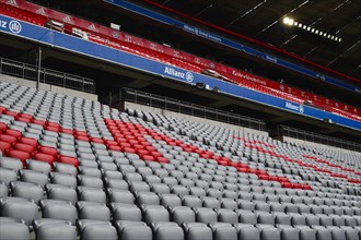 Empty grandstand seats