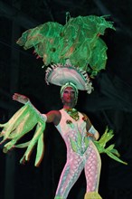 Dancer at the Tropicana open-air nightclub in the suburb of Marianao