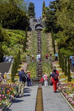 The Italian Water Stairs with tourists