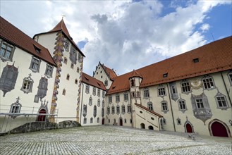 Inner courtyard of Hohes Schloss Fuessen