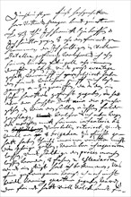 Handwritten letter from the Great Elector to Prince Johann Geog von Anhalt