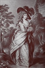 Die Herzogin von Devonshire nach einem Gemaelde von Thomas Gainsborough