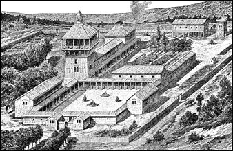 Royal palace in Merovingian times