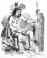 Indianer aus dem Stamm der Chippewas aus der Region Wisconsin