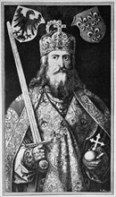 Charlemagne in coronation regalia