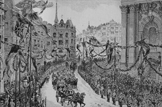 Empfang von Kaiser Wilhelm II. In der Stadt London