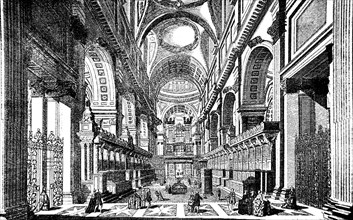 Interior of St Paul's Church in London