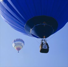 Heissluftballon in der Luft