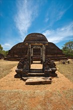Ancient Buddhist dagoba stupe Pabula Vihara Ancient city of Pollonaruwa