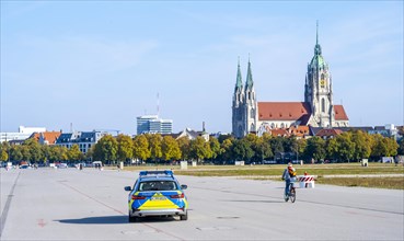 Police car on the Theresienwiese