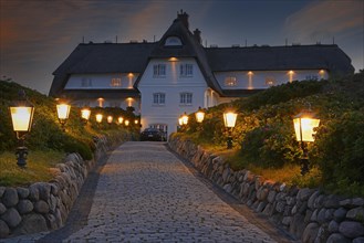 5 star luxury hotel Soelring Hof at sunset