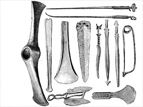 Tools and weapons of the Bronze Age and First Iron Age