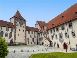 Inner courtyard of Hohes Schloss Fuessen