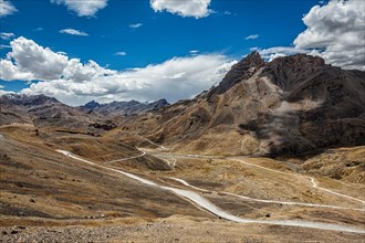 Famous Manali-Leh high altitude road road to Ladakh in Indian Himalayas. Ladakh