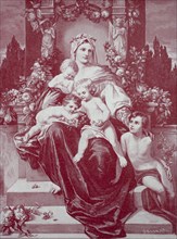 Caritas as Mother and Saint with Four Children